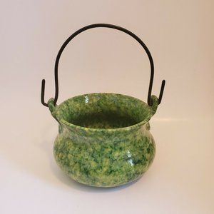 VTG Berkeley House Stipple Glazed Cauldron Italy